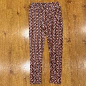 LuLaRoe Multicolor Hexagon Pattern Leggings